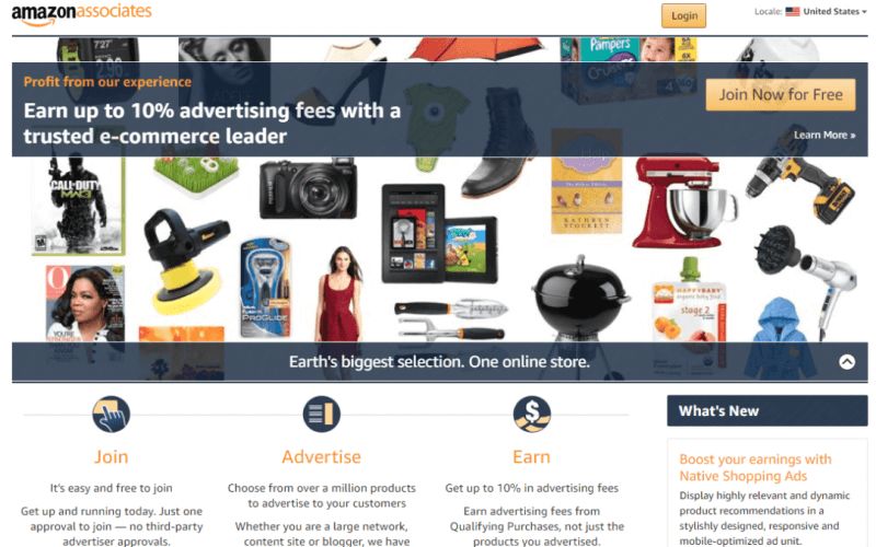 低門檻低風(fēng)險(xiǎn)的亞馬遜聯(lián)盟項(xiàng)目-Amazon Affiliate Program